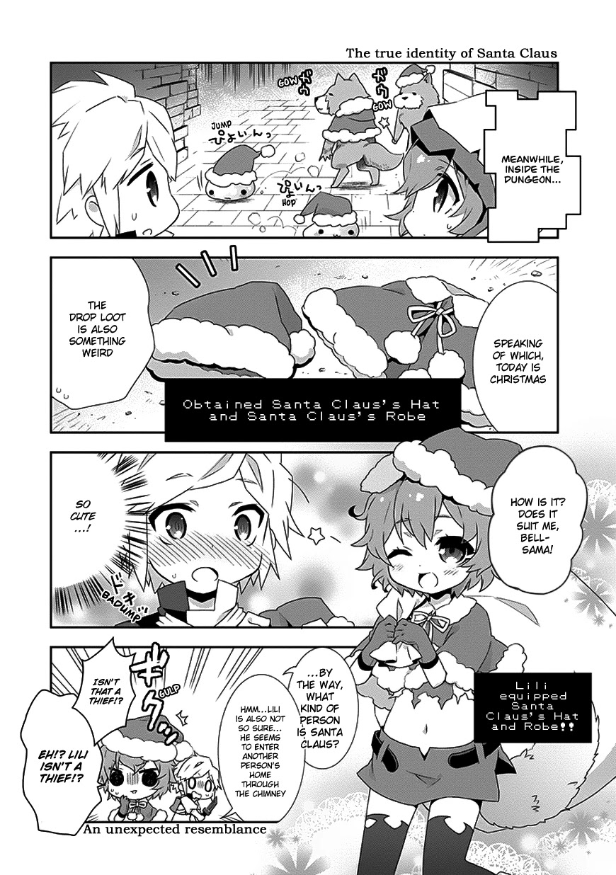Dungeon ni Deai o Motomeru no wa Machigatte Iru Darou ka 4-koma - Kami-sama no Nichijou Chapter 1.8 page 4 - Vol.1 Chapter 8