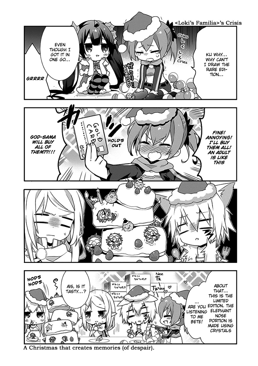 Dungeon ni Deai o Motomeru no wa Machigatte Iru Darou ka 4-koma - Kami-sama no Nichijou Chapter 1.8 page 7 - Vol.1 Chapter 8