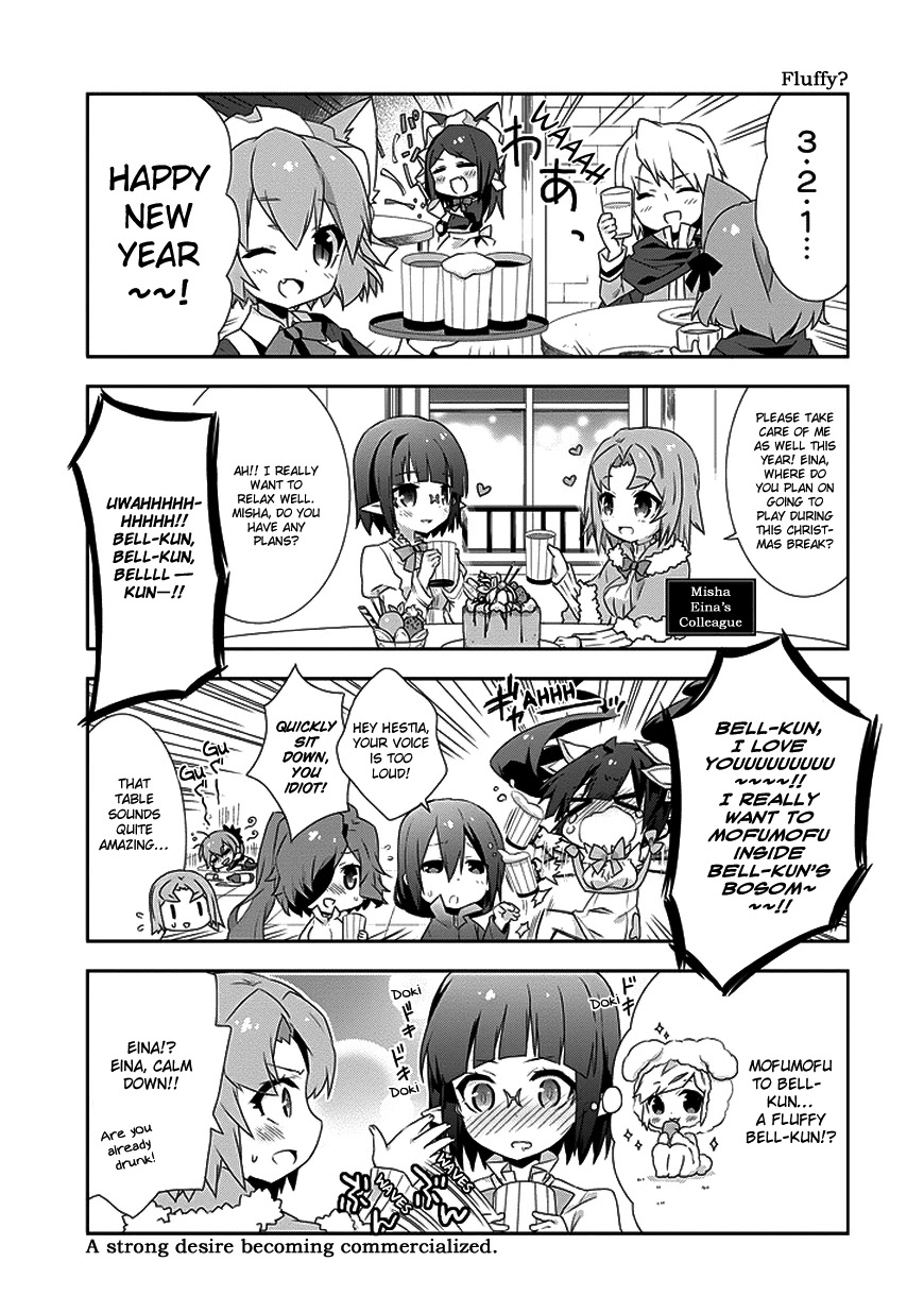 Dungeon ni Deai o Motomeru no wa Machigatte Iru Darou ka 4-koma - Kami-sama no Nichijou Chapter 1.9 page 5 - Vol.1 Chapter 9