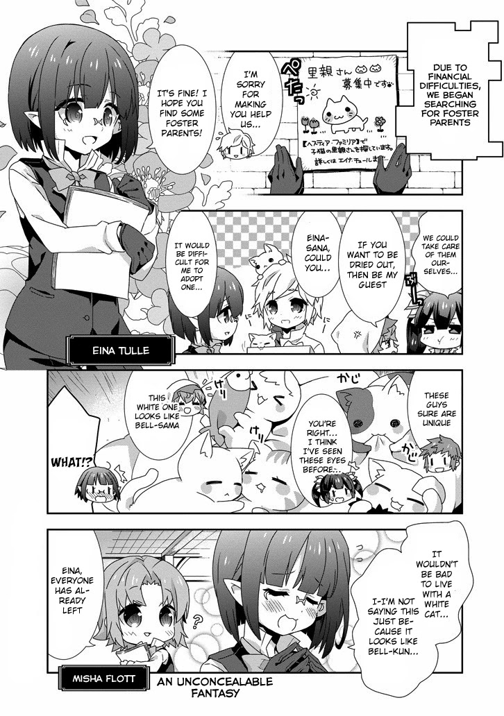 Dungeon ni Deai o Motomeru no wa Machigatte Iru Darou ka 4-koma - Kami-sama no Nichijou Chapter 2.1 page 7 - Vol.2 Chapter 1
