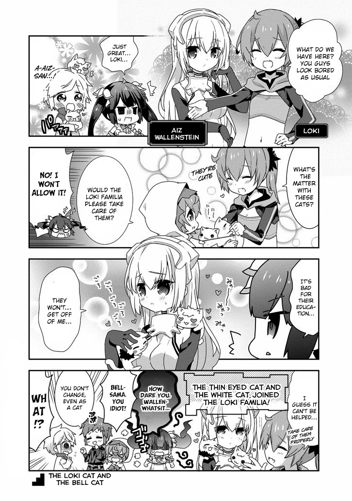 Dungeon ni Deai o Motomeru no wa Machigatte Iru Darou ka 4-koma - Kami-sama no Nichijou Chapter 2.1 page 8 - Vol.2 Chapter 1