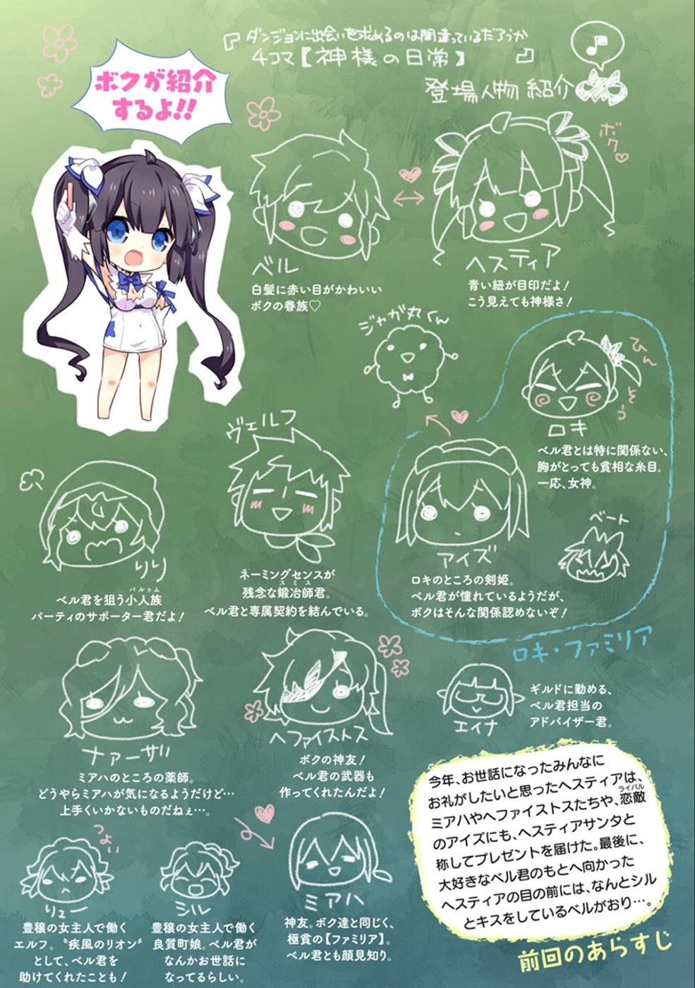 Dungeon ni Deai o Motomeru no wa Machigatte Iru Darou ka 4-koma - Kami-sama no Nichijou Chapter 2.11 page 2 - Vol.2 Chapter 11