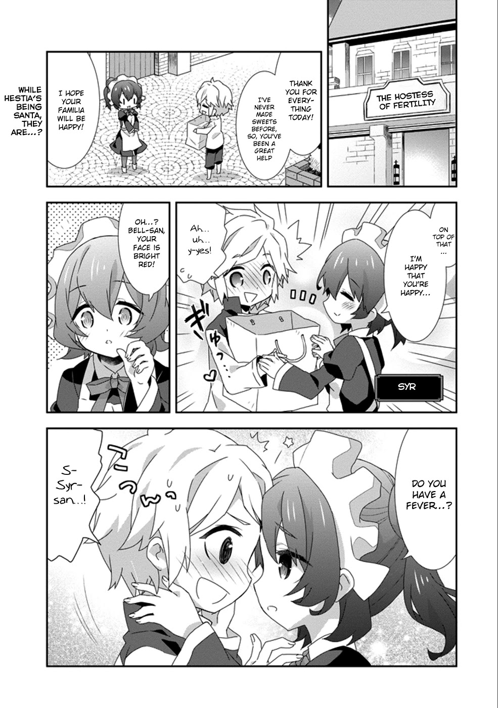 Dungeon ni Deai o Motomeru no wa Machigatte Iru Darou ka 4-koma - Kami-sama no Nichijou Chapter 2.11 page 3 - Vol.2 Chapter 11