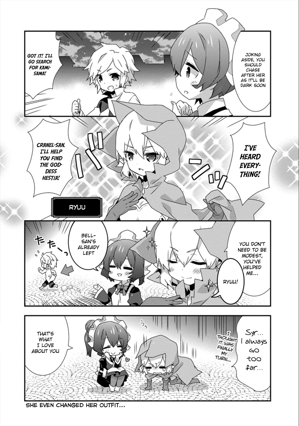 Dungeon ni Deai o Motomeru no wa Machigatte Iru Darou ka 4-koma - Kami-sama no Nichijou Chapter 2.11 page 6 - Vol.2 Chapter 11