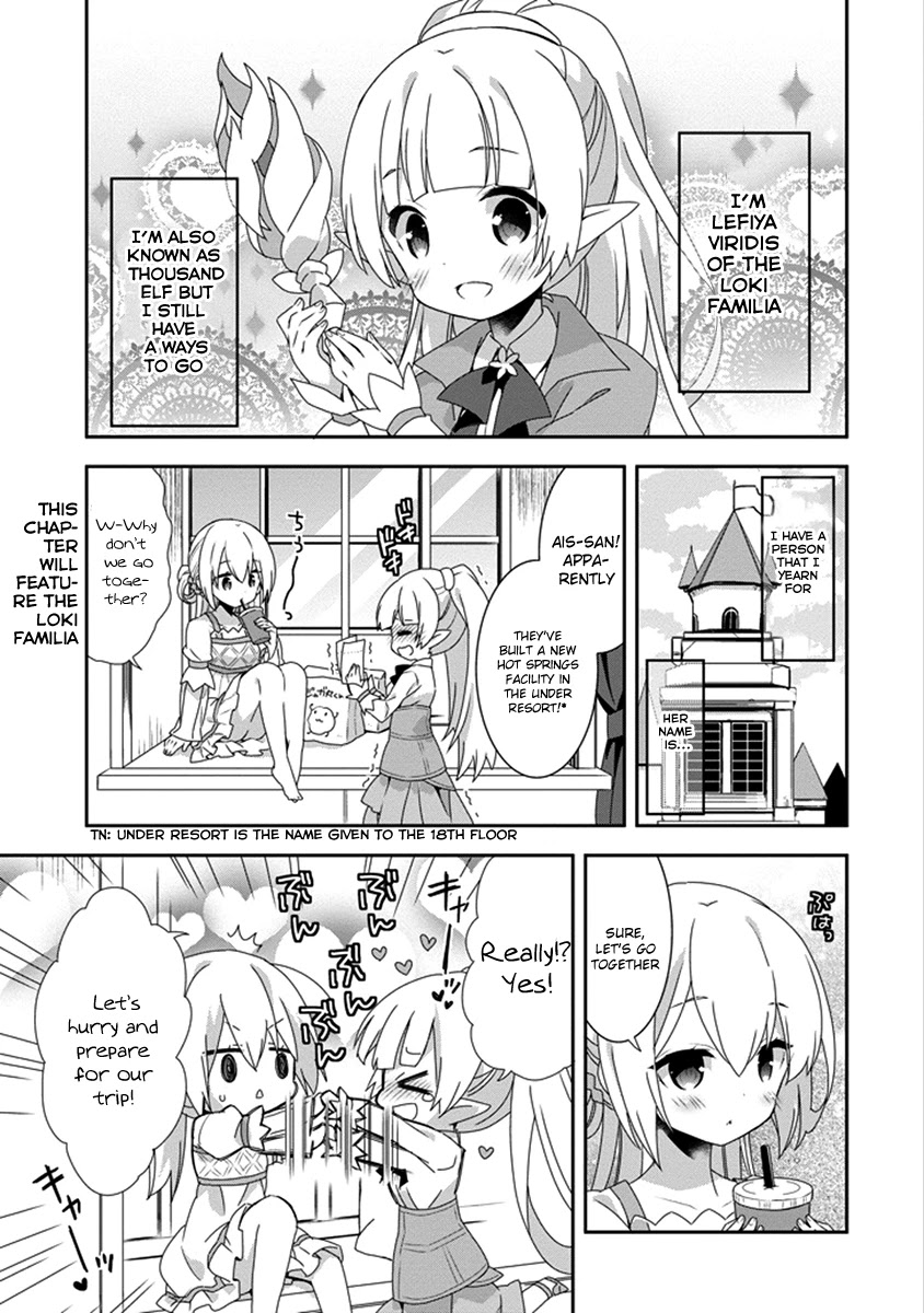 Dungeon ni Deai o Motomeru no wa Machigatte Iru Darou ka 4-koma - Kami-sama no Nichijou Chapter 2.12 page 3 - Vol.2 Chapter 12