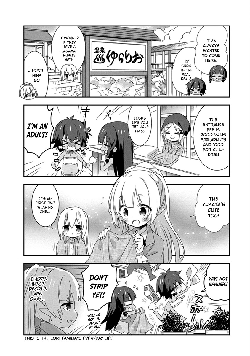 Dungeon ni Deai o Motomeru no wa Machigatte Iru Darou ka 4-koma - Kami-sama no Nichijou Chapter 2.12 page 5 - Vol.2 Chapter 12