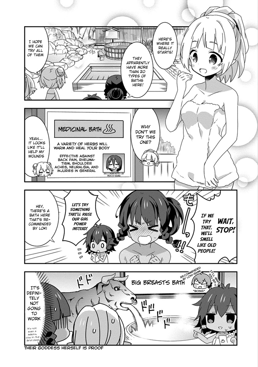 Dungeon ni Deai o Motomeru no wa Machigatte Iru Darou ka 4-koma - Kami-sama no Nichijou Chapter 2.12 page 7 - Vol.2 Chapter 12