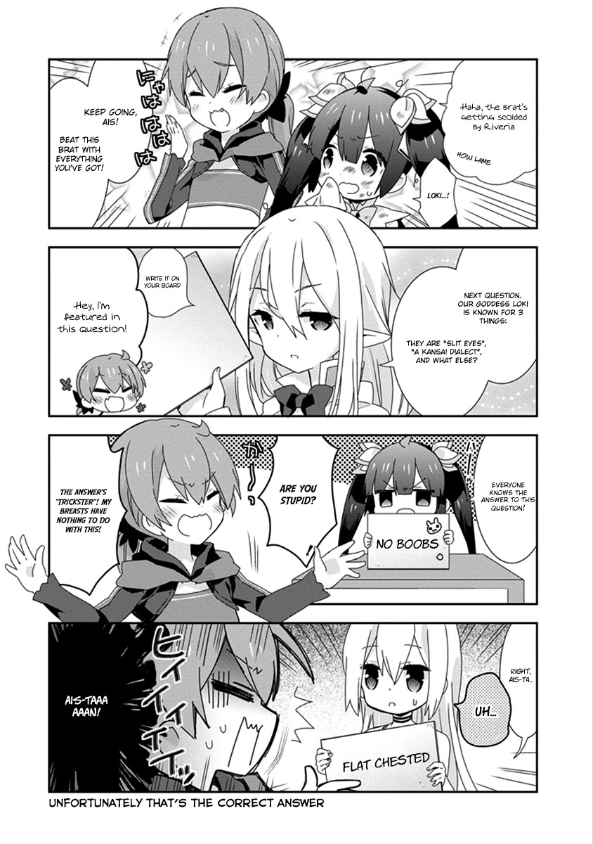 Dungeon ni Deai o Motomeru no wa Machigatte Iru Darou ka 4-koma - Kami-sama no Nichijou Chapter 2.14 page 10 - Vol.2 Chapter 14