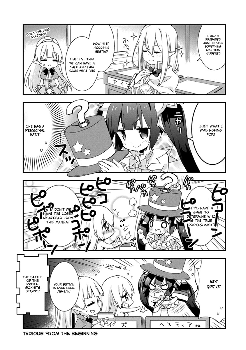 Dungeon ni Deai o Motomeru no wa Machigatte Iru Darou ka 4-koma - Kami-sama no Nichijou Chapter 2.14 page 5 - Vol.2 Chapter 14