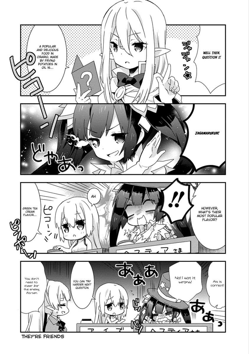 Dungeon ni Deai o Motomeru no wa Machigatte Iru Darou ka 4-koma - Kami-sama no Nichijou Chapter 2.14 page 6 - Vol.2 Chapter 14
