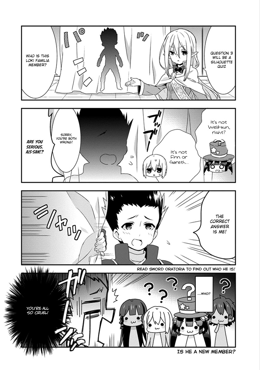 Dungeon ni Deai o Motomeru no wa Machigatte Iru Darou ka 4-koma - Kami-sama no Nichijou Chapter 2.14 page 8 - Vol.2 Chapter 14