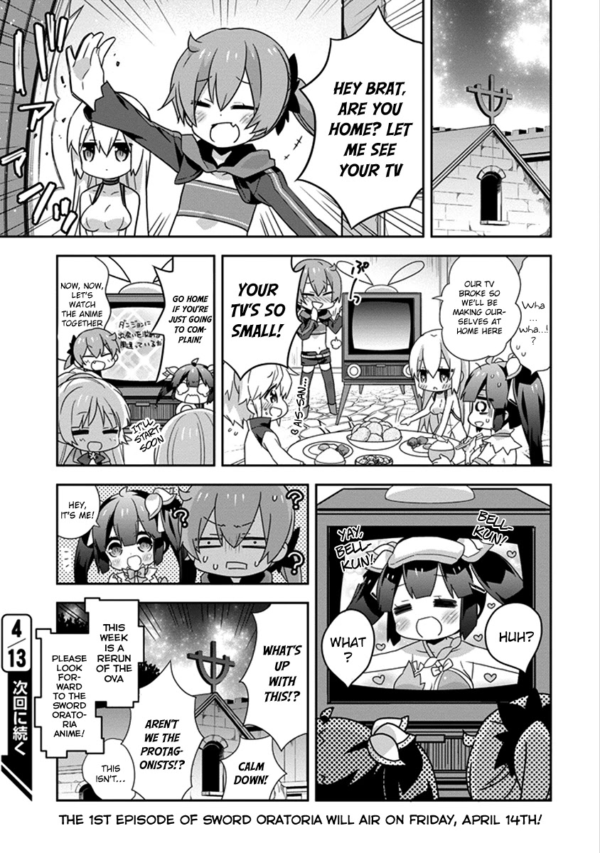 Dungeon ni Deai o Motomeru no wa Machigatte Iru Darou ka 4-koma - Kami-sama no Nichijou Chapter 2.16 page 7 - Vol.2 Chapter 16