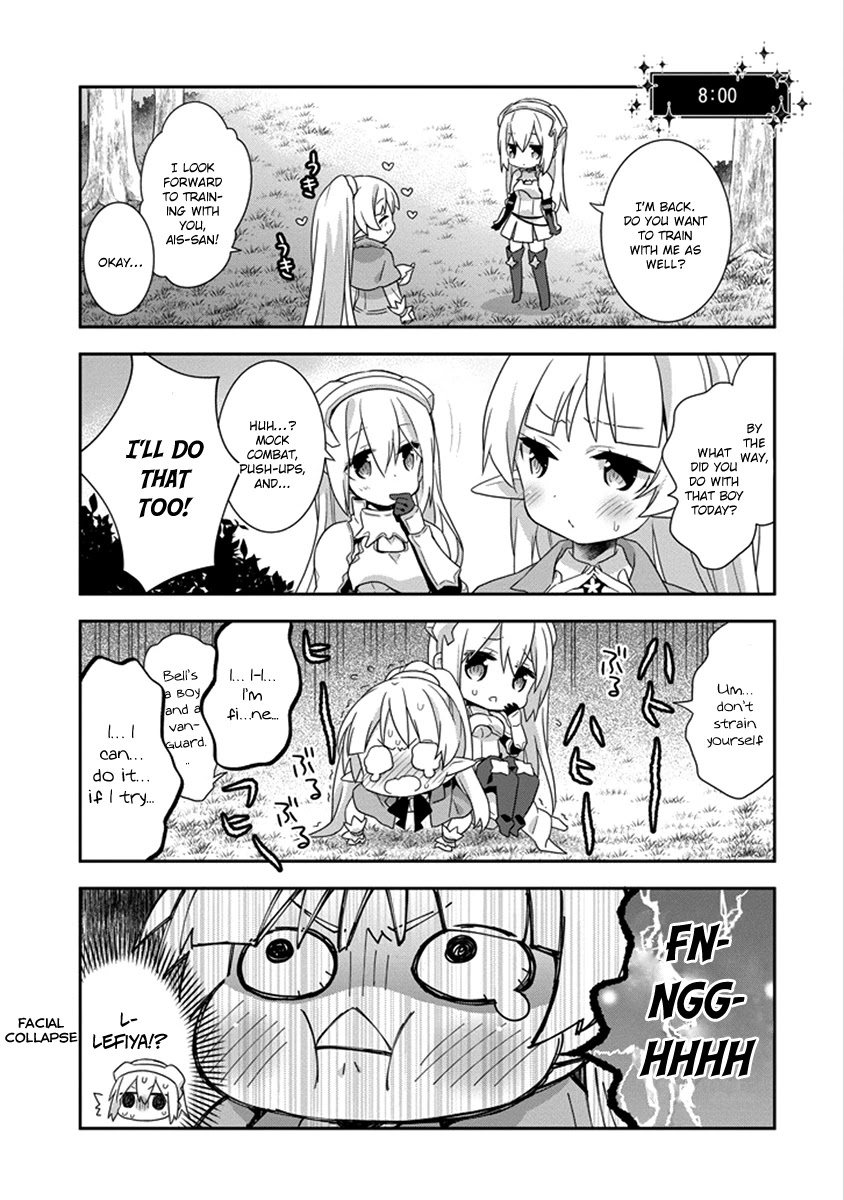Dungeon ni Deai o Motomeru no wa Machigatte Iru Darou ka 4-koma - Kami-sama no Nichijou Chapter 2.17 page 5 - Vol.2 Chapter 17