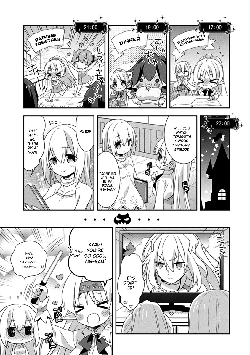 Dungeon ni Deai o Motomeru no wa Machigatte Iru Darou ka 4-koma - Kami-sama no Nichijou Chapter 2.17 page 7 - Vol.2 Chapter 17