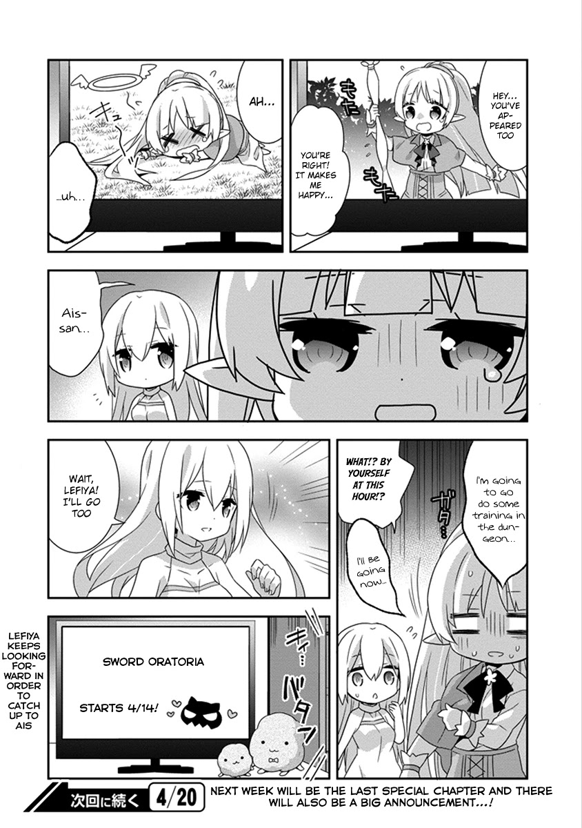 Dungeon ni Deai o Motomeru no wa Machigatte Iru Darou ka 4-koma - Kami-sama no Nichijou Chapter 2.17 page 8 - Vol.2 Chapter 17