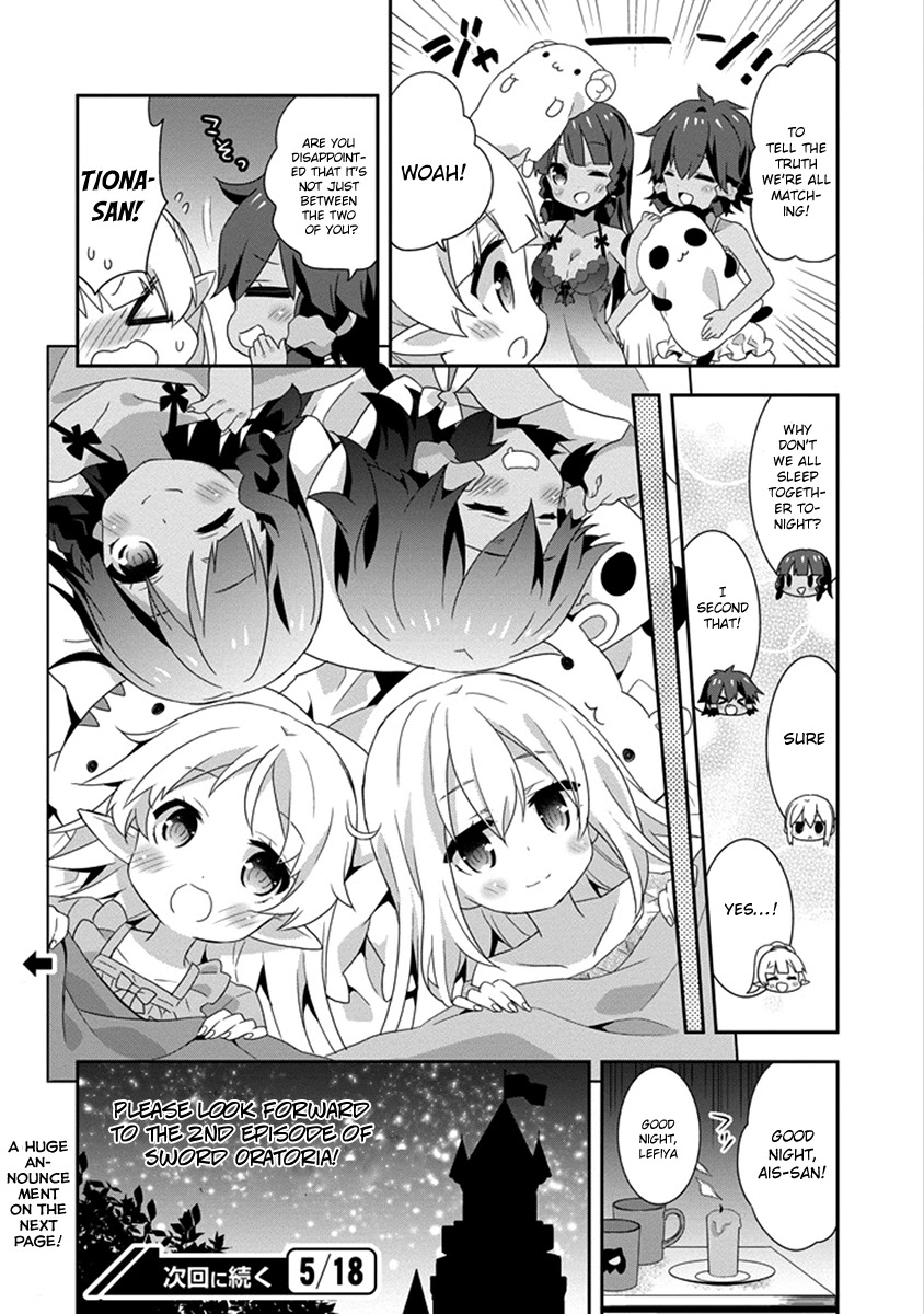 Dungeon ni Deai o Motomeru no wa Machigatte Iru Darou ka 4-koma - Kami-sama no Nichijou Chapter 2.18 page 8 - Vol.2 Chapter 18