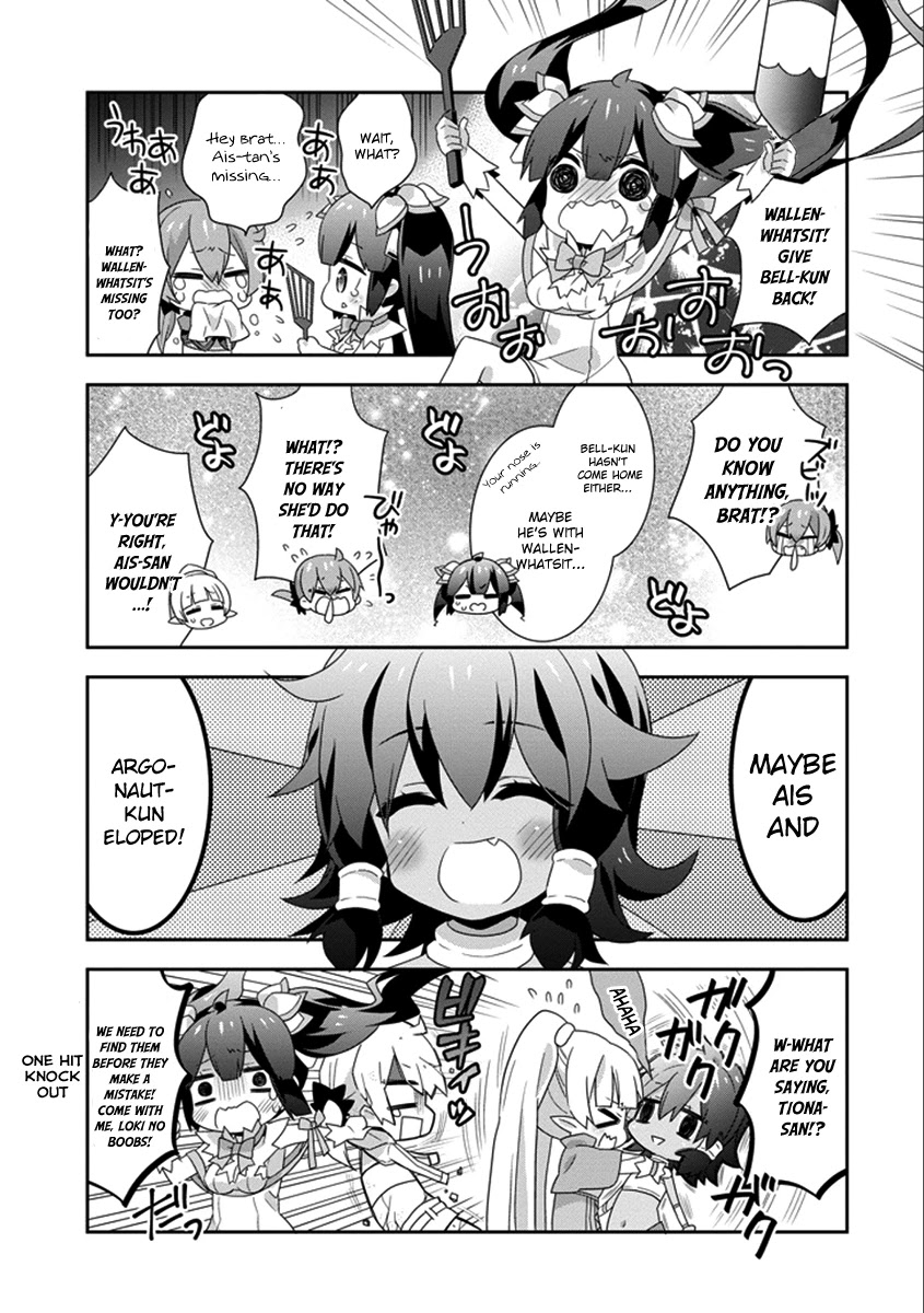Dungeon ni Deai o Motomeru no wa Machigatte Iru Darou ka 4-koma - Kami-sama no Nichijou Chapter 2.19 page 5 - Vol.2 Chapter 19 [END]
