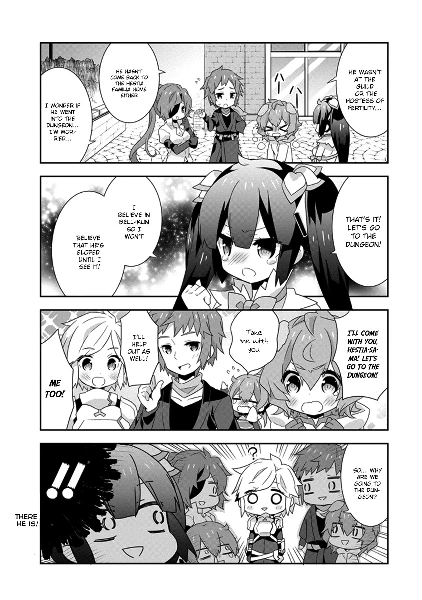 Dungeon ni Deai o Motomeru no wa Machigatte Iru Darou ka 4-koma - Kami-sama no Nichijou Chapter 2.19 page 7 - Vol.2 Chapter 19 [END]