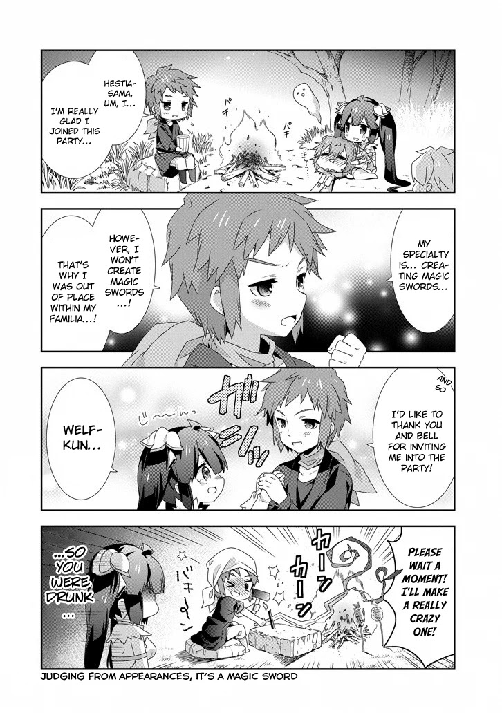 Dungeon ni Deai o Motomeru no wa Machigatte Iru Darou ka 4-koma - Kami-sama no Nichijou Chapter 2.3 page 6 - Vol.2 Chapter 3