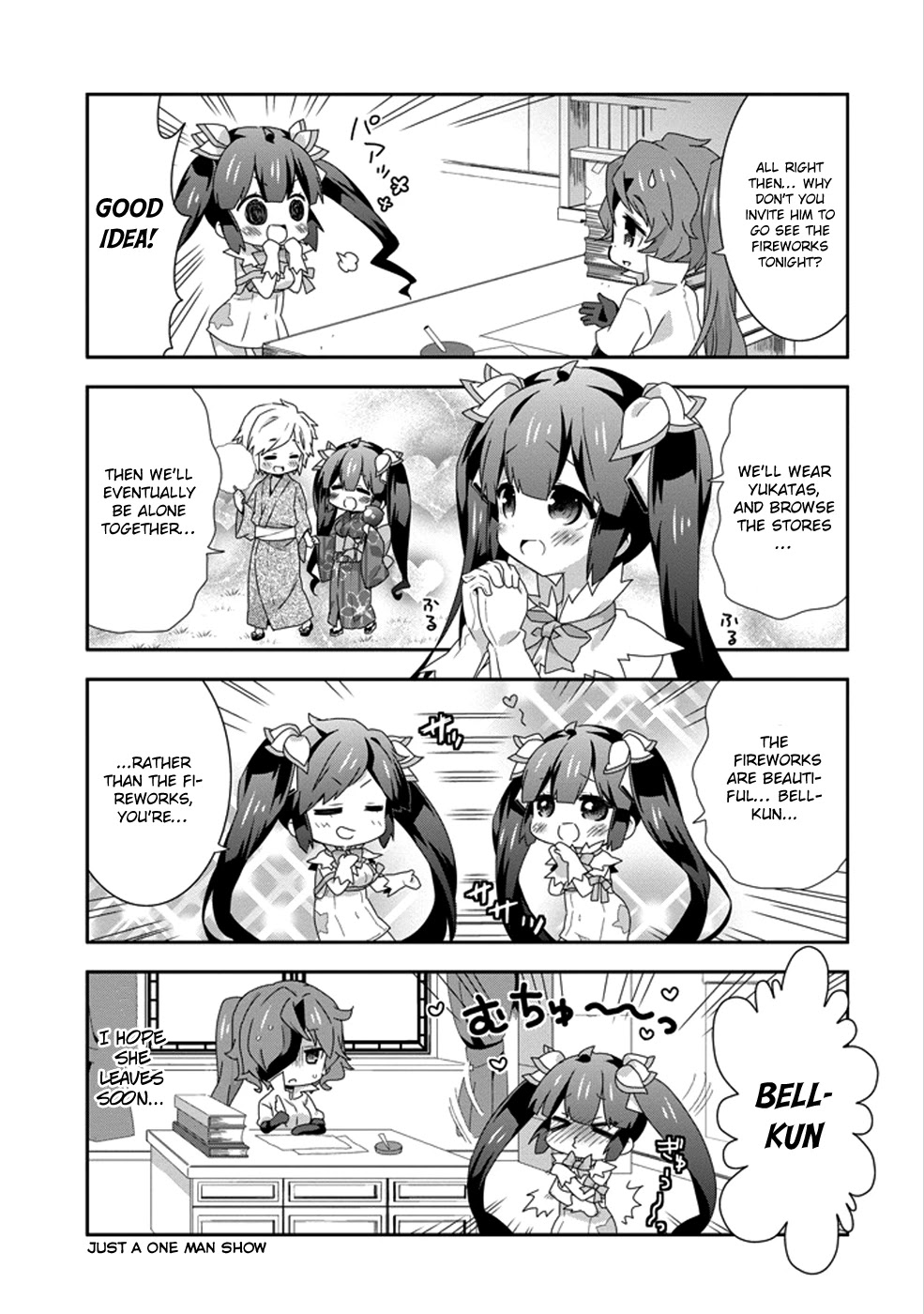 Dungeon ni Deai o Motomeru no wa Machigatte Iru Darou ka 4-koma - Kami-sama no Nichijou Chapter 2.6 page 5 - Vol.2 Chapter 6
