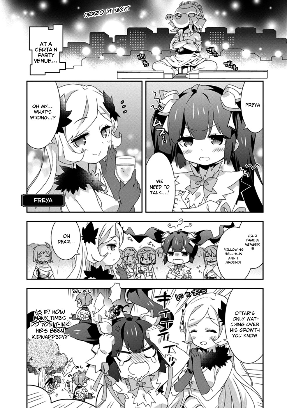 Dungeon ni Deai o Motomeru no wa Machigatte Iru Darou ka 4-koma - Kami-sama no Nichijou Chapter 2.7 page 3 - Vol.2 Chapter 7