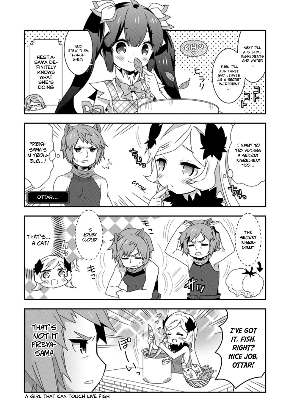 Dungeon ni Deai o Motomeru no wa Machigatte Iru Darou ka 4-koma - Kami-sama no Nichijou Chapter 2.7 page 8 - Vol.2 Chapter 7