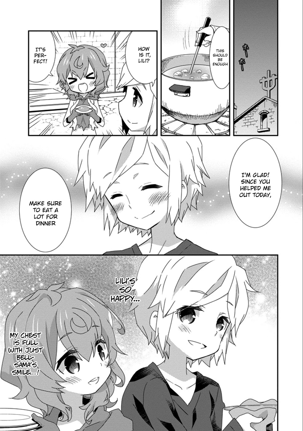 Dungeon ni Deai o Motomeru no wa Machigatte Iru Darou ka 4-koma - Kami-sama no Nichijou Chapter 2.8 page 9 - Vol.2 Chapter 8