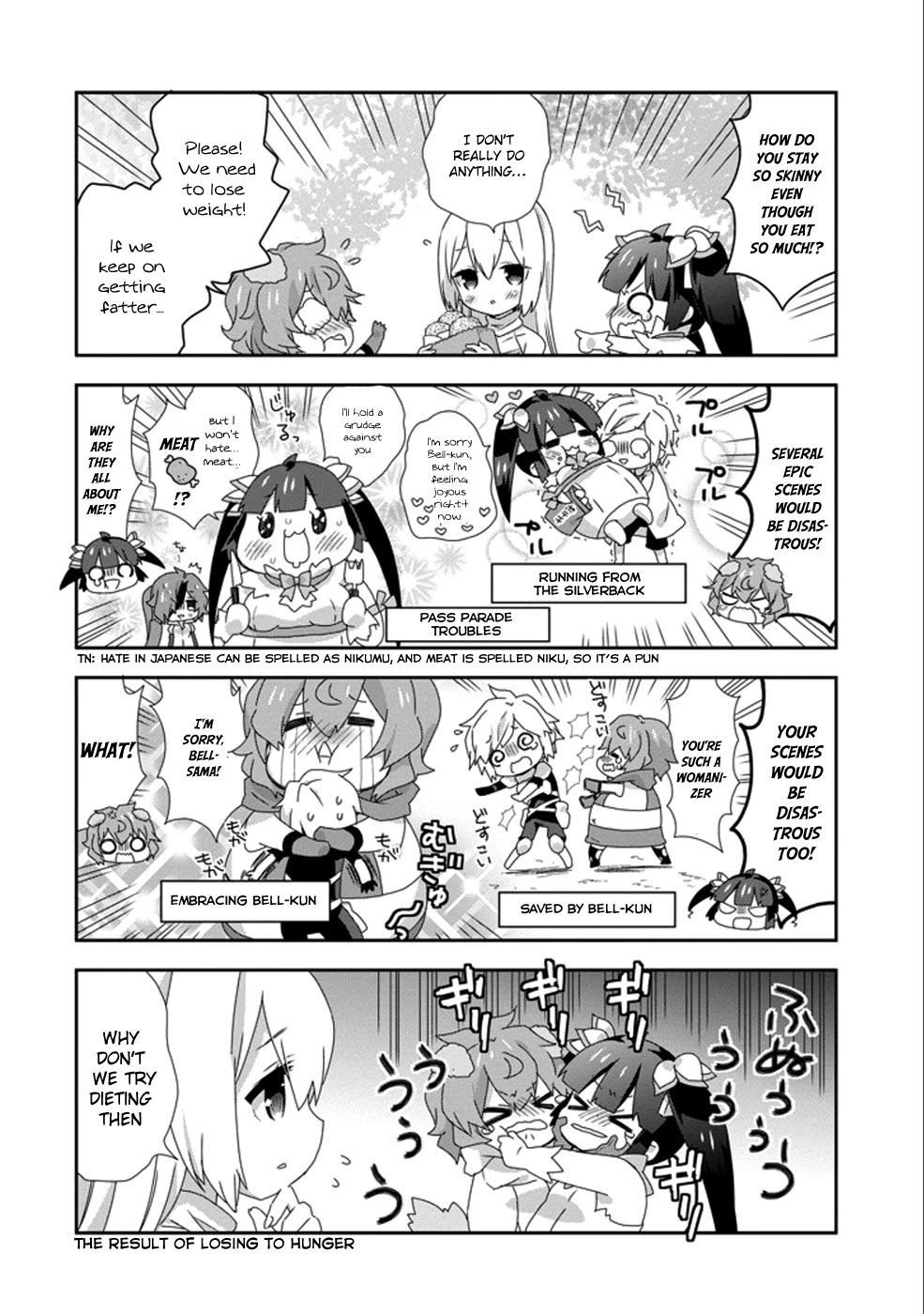 Dungeon ni Deai o Motomeru no wa Machigatte Iru Darou ka 4-koma - Kami-sama no Nichijou Chapter 2.9 page 6 - Vol.2 Chapter 9