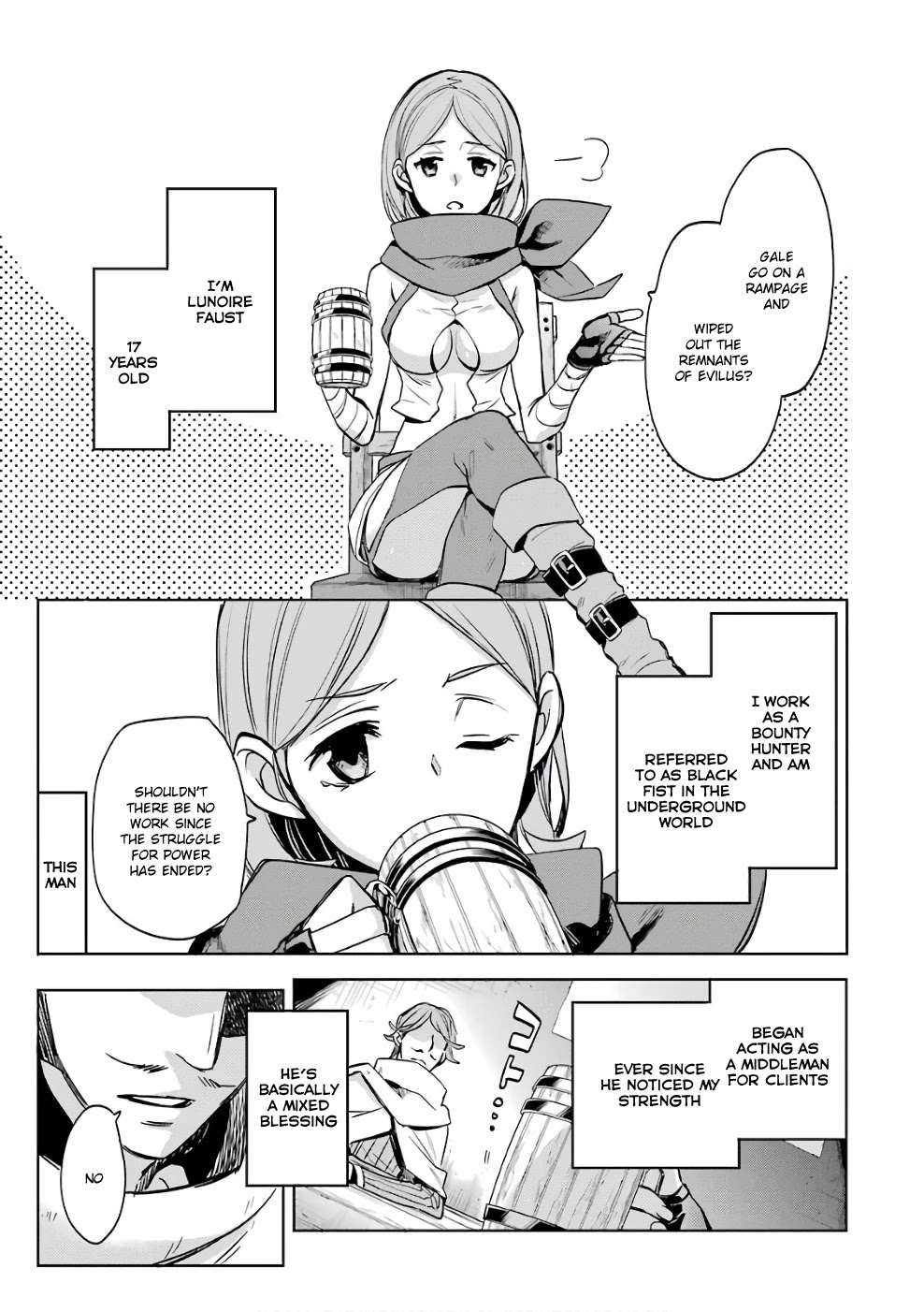 Dungeon ni Deai o Motomeru no wa Machigatte Iru Darou ka: Familia Chronicle Episode Ryu Chapter 10 page 5 - Chapter 10: Girls 00: Bounty Hunter and Assassin