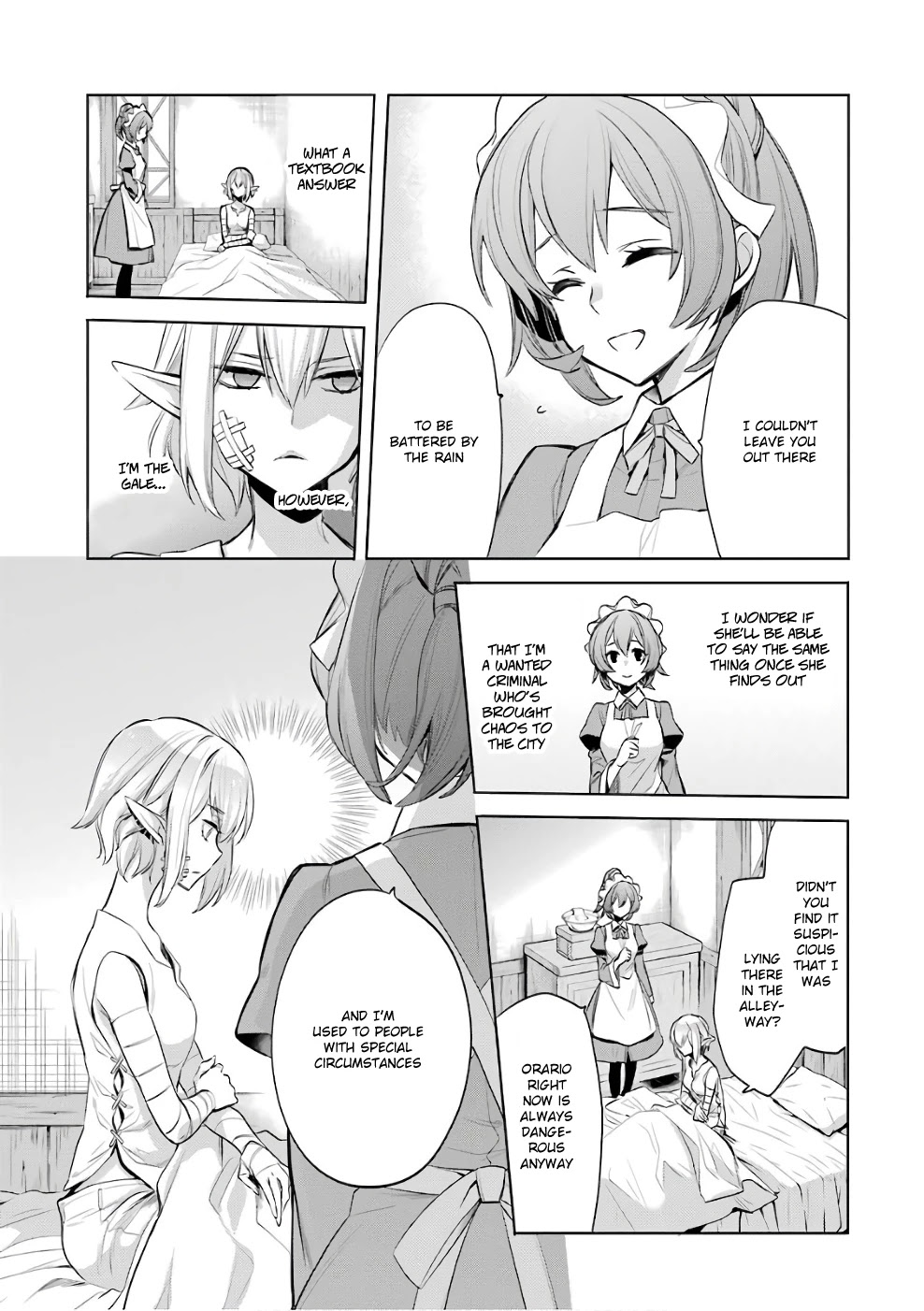 Dungeon ni Deai o Motomeru no wa Machigatte Iru Darou ka: Familia Chronicle Episode Ryu Chapter 11 page 16 - Chapter 11: Girls 01: Outstretched Hand