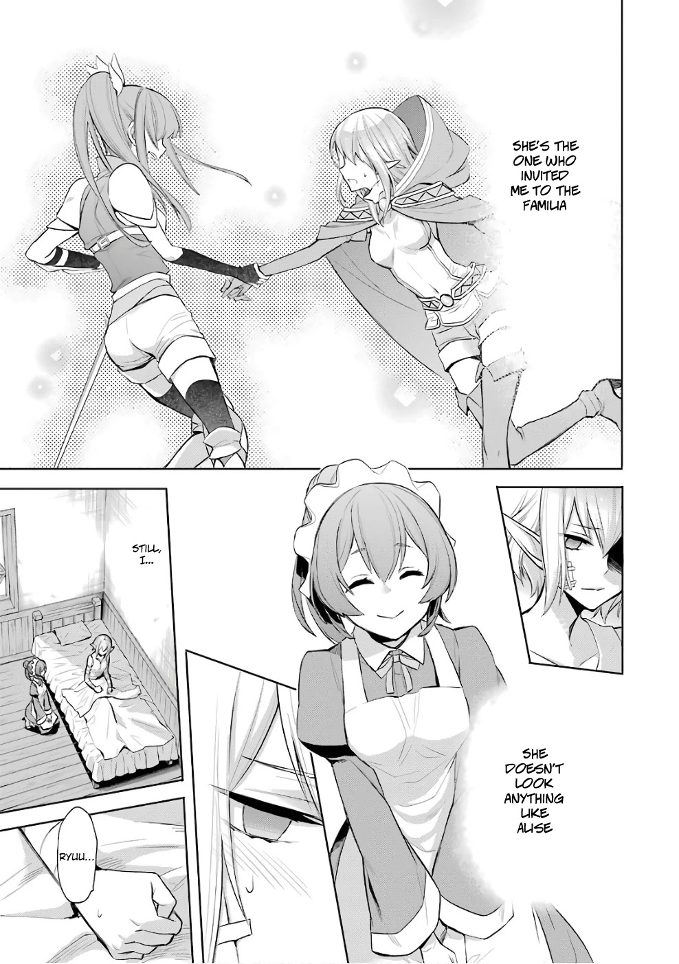 Dungeon ni Deai o Motomeru no wa Machigatte Iru Darou ka: Familia Chronicle Episode Ryu Chapter 11 page 20 - Chapter 11: Girls 01: Outstretched Hand