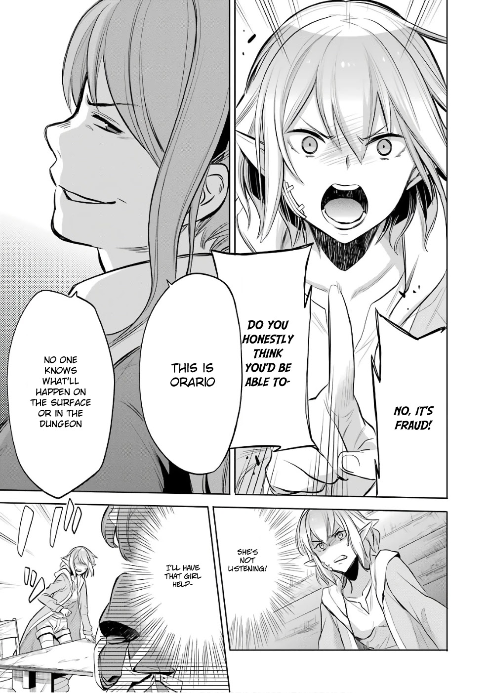 Dungeon ni Deai o Motomeru no wa Machigatte Iru Darou ka: Familia Chronicle Episode Ryu Chapter 11 page 50 - Chapter 11: Girls 01: Outstretched Hand
