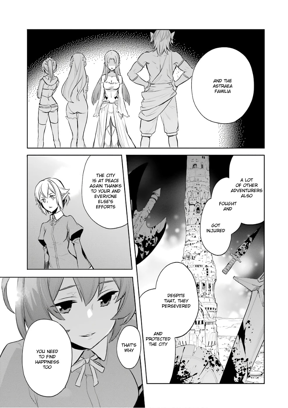 Dungeon ni Deai o Motomeru no wa Machigatte Iru Darou ka: Familia Chronicle Episode Ryu Chapter 13 page 49 - Chapter 13: Girls 03: What They Left Behind