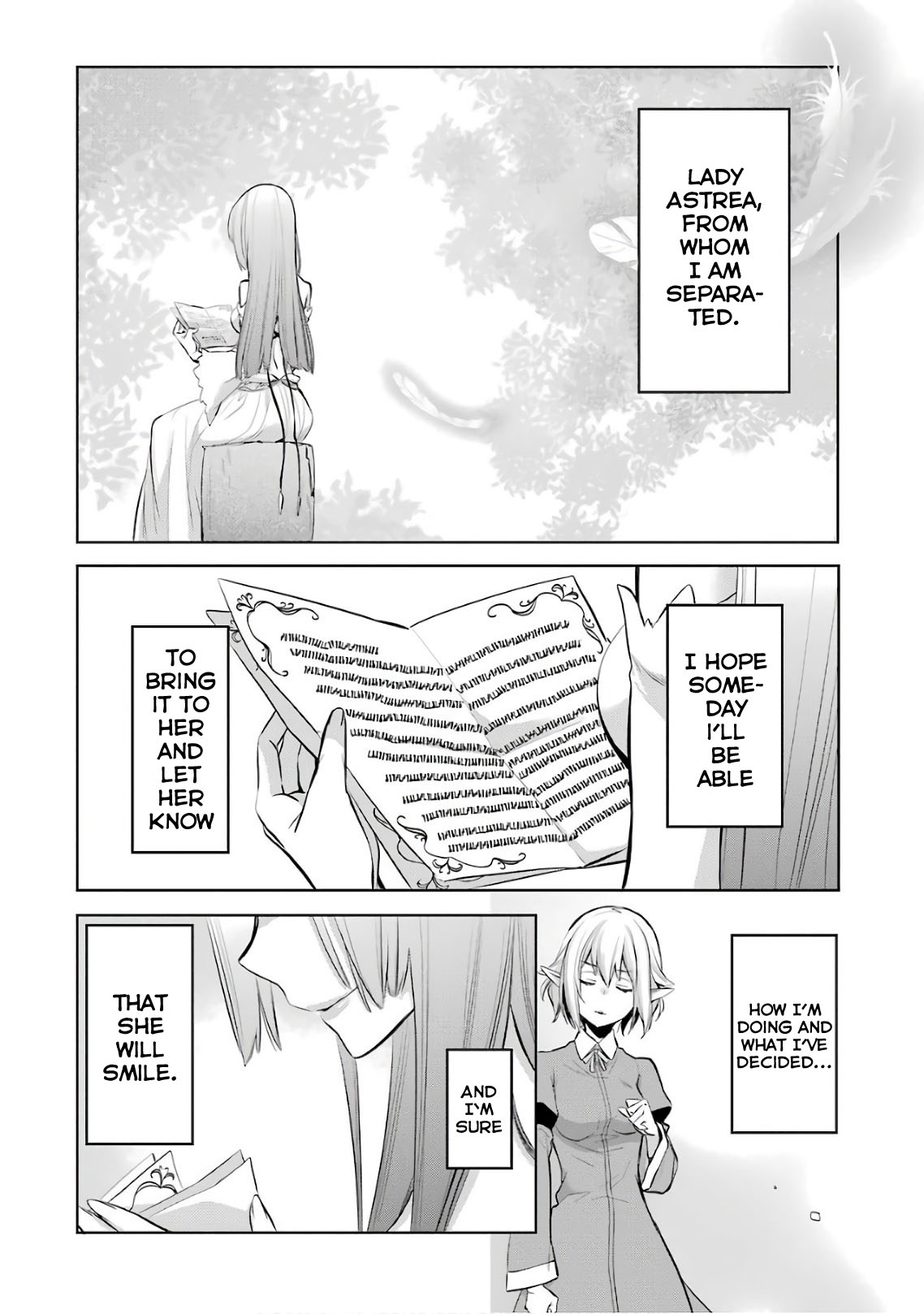 Dungeon ni Deai o Motomeru no wa Machigatte Iru Darou ka: Familia Chronicle Episode Ryu Chapter 14 page 35 - Chapter 14: Girls.04 Her Words