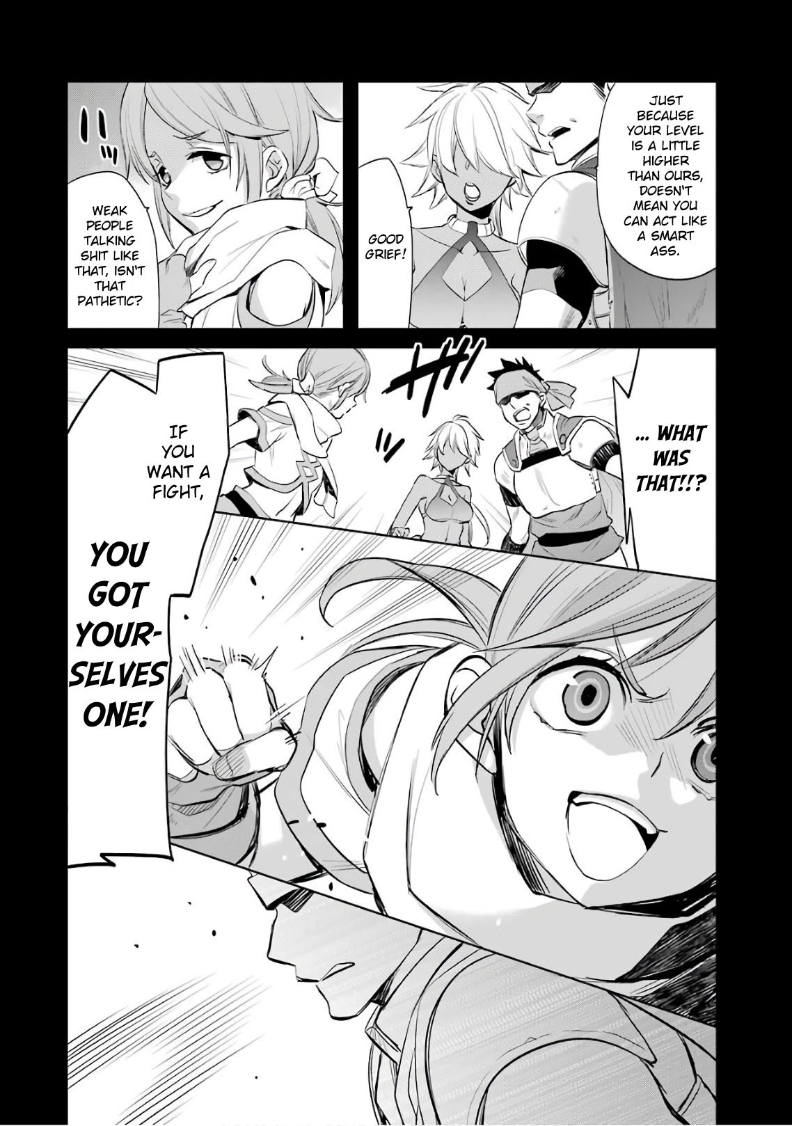 Dungeon ni Deai o Motomeru no wa Machigatte Iru Darou ka: Familia Chronicle Episode Ryu Chapter 15 page 16 - Chapter 15: Girls.05 "Black Fist" Runoa