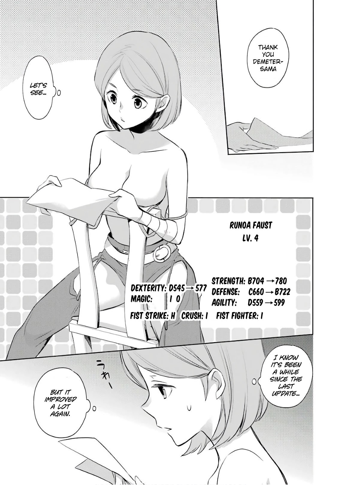 Dungeon ni Deai o Motomeru no wa Machigatte Iru Darou ka: Familia Chronicle Episode Ryu Chapter 15 page 29 - Chapter 15: Girls.05 "Black Fist" Runoa