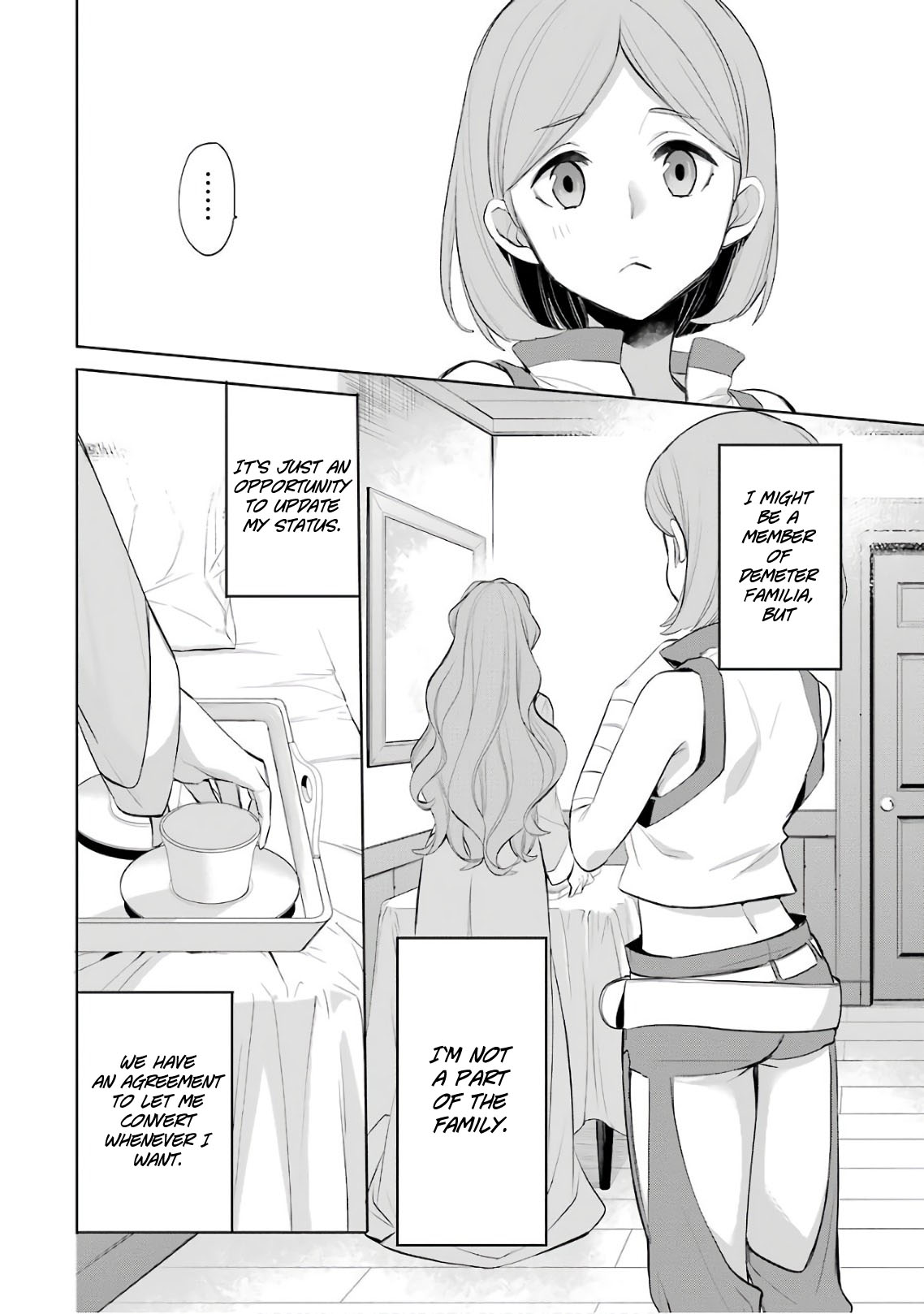 Dungeon ni Deai o Motomeru no wa Machigatte Iru Darou ka: Familia Chronicle Episode Ryu Chapter 15 page 32 - Chapter 15: Girls.05 "Black Fist" Runoa