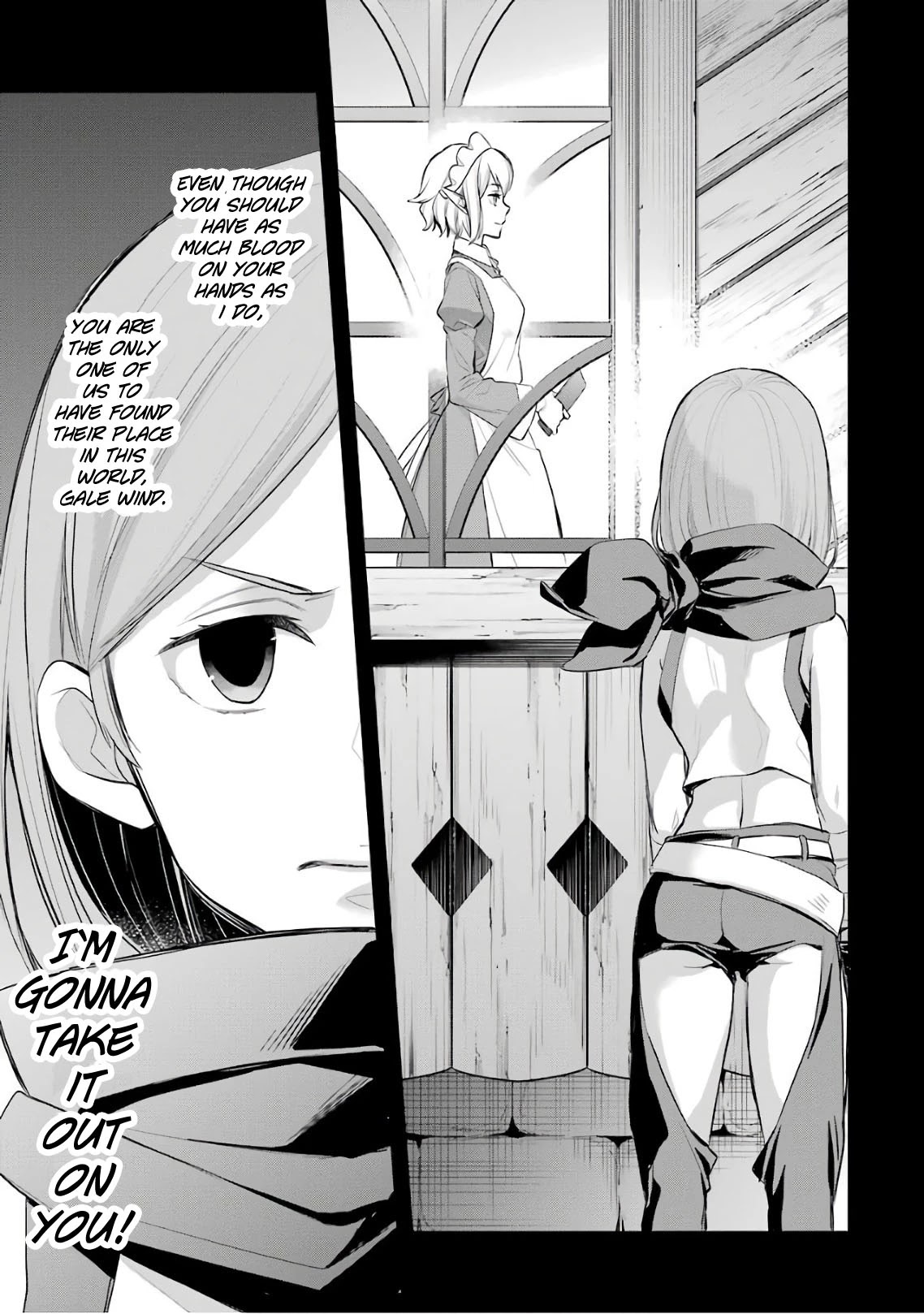 Dungeon ni Deai o Motomeru no wa Machigatte Iru Darou ka: Familia Chronicle Episode Ryu Chapter 15 page 53 - Chapter 15: Girls.05 "Black Fist" Runoa