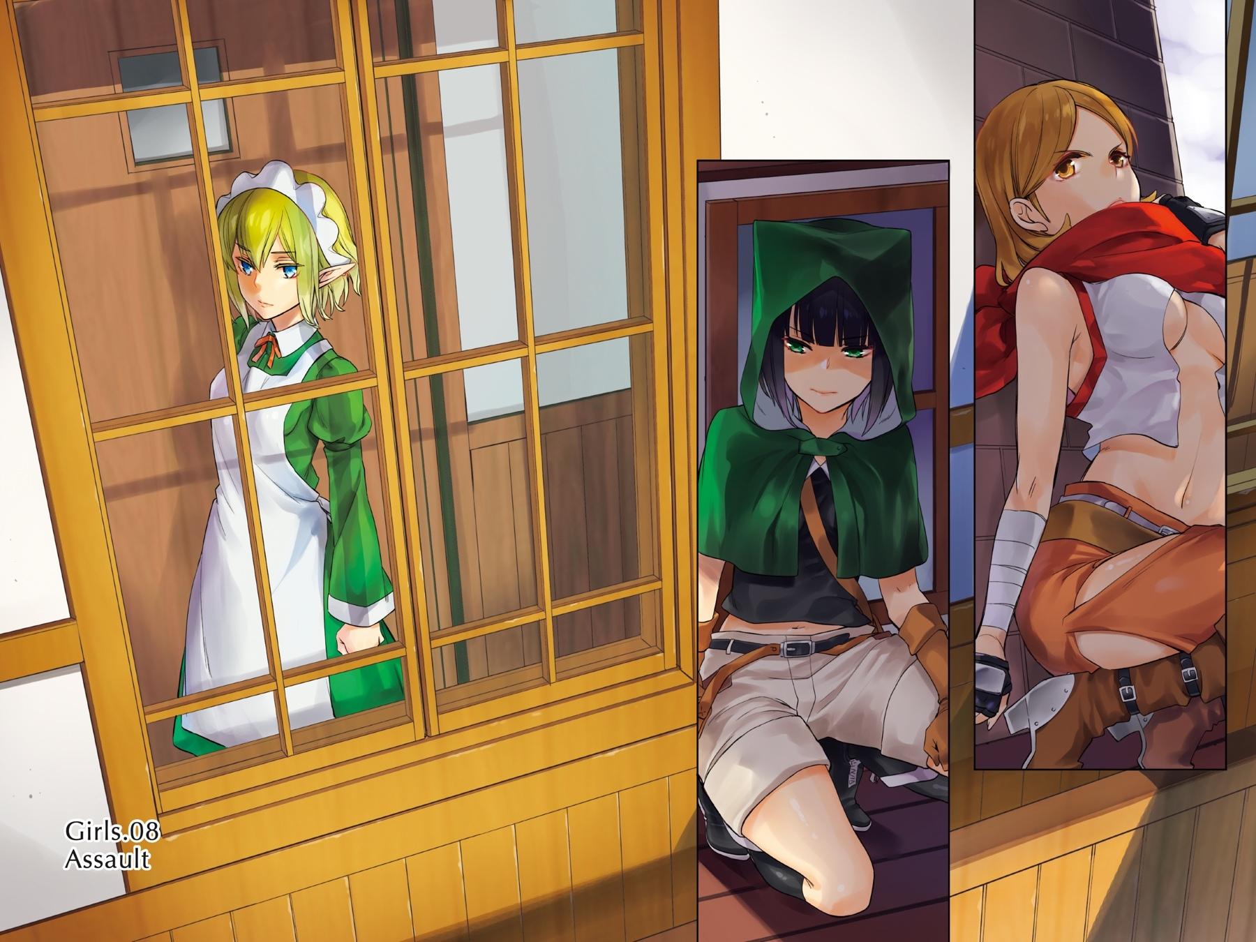 Dungeon ni Deai o Motomeru no wa Machigatte Iru Darou ka: Familia Chronicle Episode Ryu Chapter 18 page 7 - Chapter 18: Girls.08 Assault