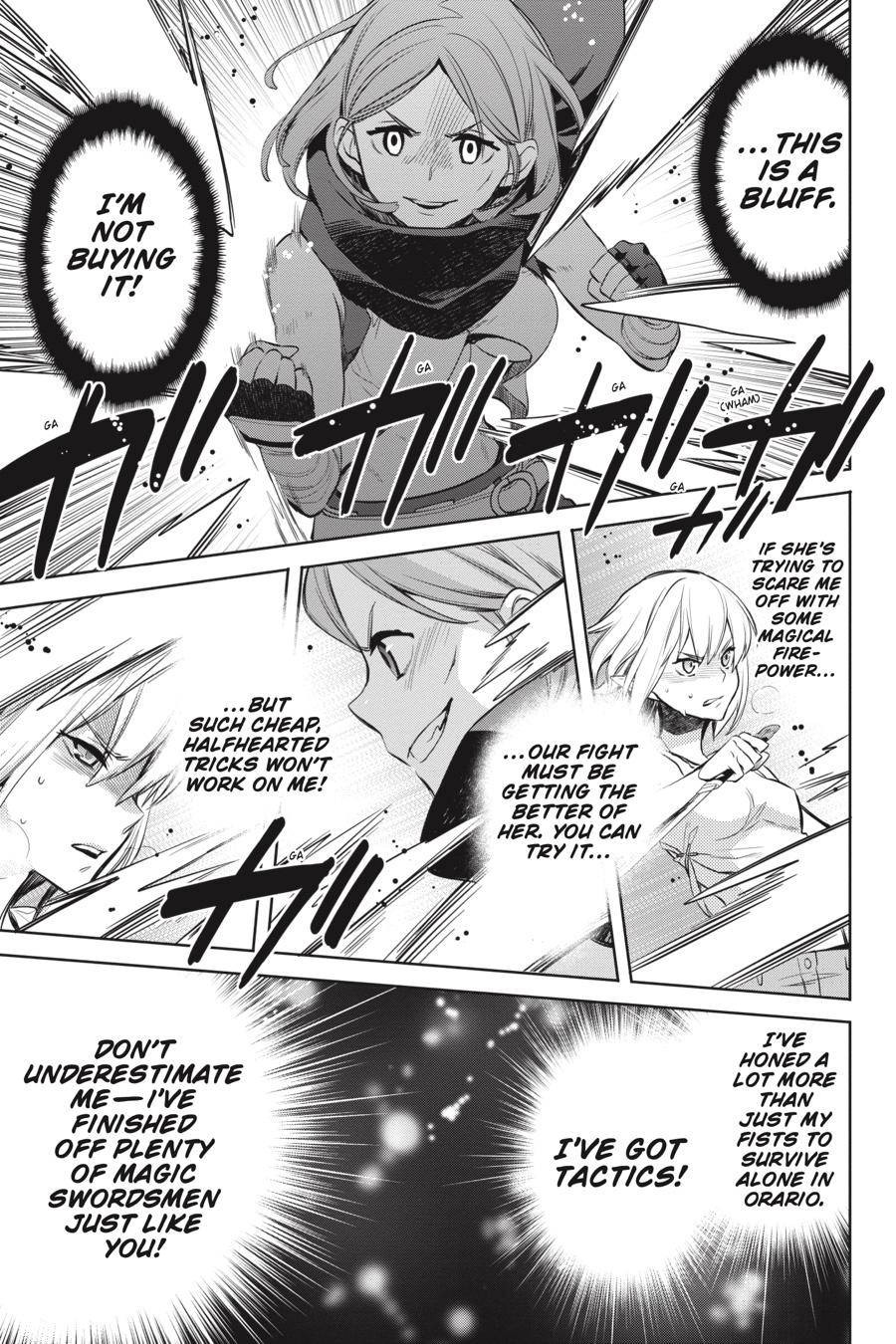 Dungeon ni Deai o Motomeru no wa Machigatte Iru Darou ka: Familia Chronicle Episode Ryu Chapter 19 page 36 - Chapter 19: Girls.09 Combat