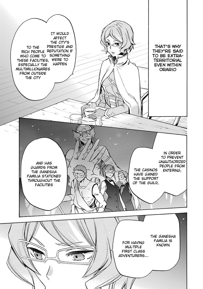 Dungeon ni Deai o Motomeru no wa Machigatte Iru Darou ka: Familia Chronicle Episode Ryu Chapter 2 page 13 - Chapter 2 : Grand Casino