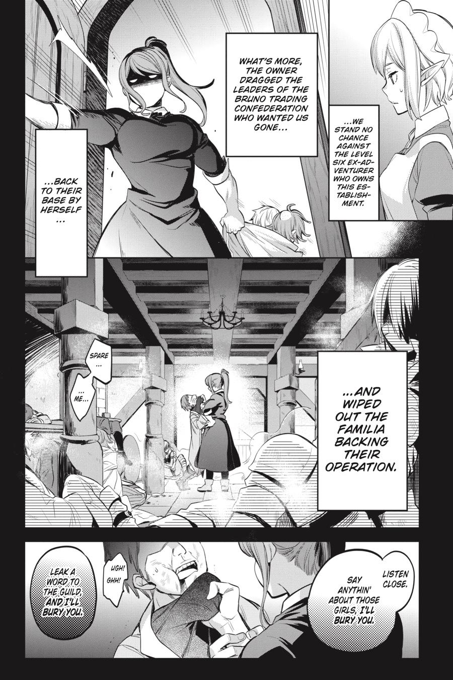 Dungeon ni Deai o Motomeru no wa Machigatte Iru Darou ka: Familia Chronicle Episode Ryu Chapter 21 page 9 - Chapter 21: Girls.11 The Benevolent Mistress [END]