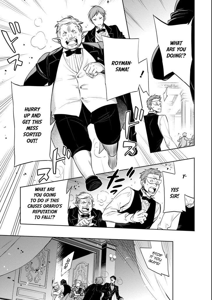 Dungeon ni Deai o Motomeru no wa Machigatte Iru Darou ka: Familia Chronicle Episode Ryu Chapter 7 page 35 - Chapter 7: Raise 07: Black Fist and Black Cat