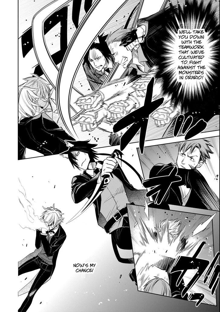 Dungeon ni Deai o Motomeru no wa Machigatte Iru Darou ka: Familia Chronicle Episode Ryu Chapter 7 page 42 - Chapter 7: Raise 07: Black Fist and Black Cat