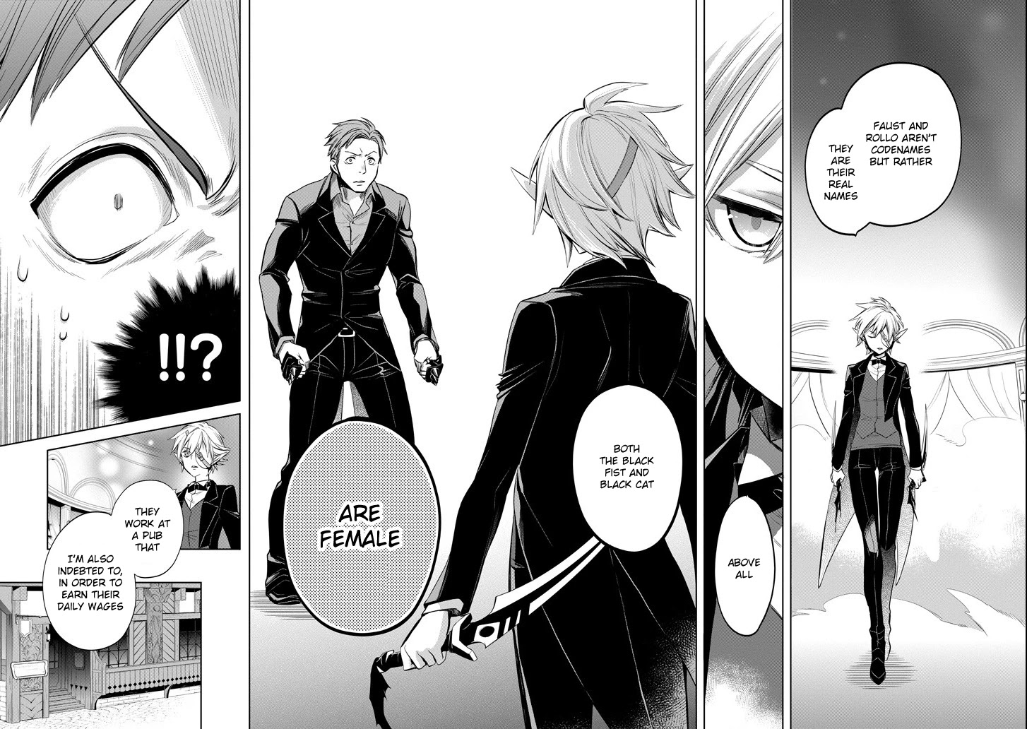 Dungeon ni Deai o Motomeru no wa Machigatte Iru Darou ka: Familia Chronicle Episode Ryu Chapter 7 page 47 - Chapter 7: Raise 07: Black Fist and Black Cat