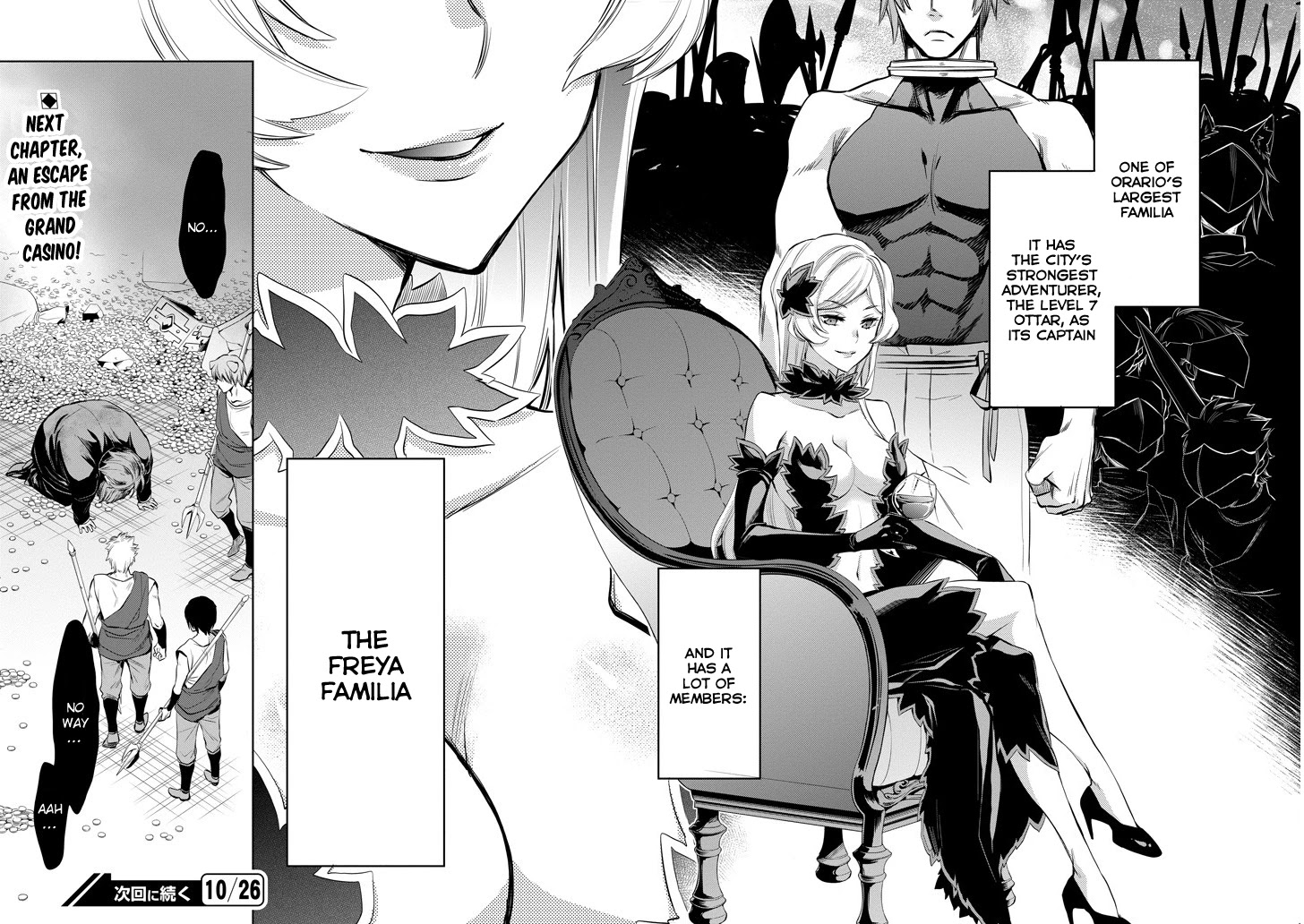 Dungeon ni Deai o Motomeru no wa Machigatte Iru Darou ka: Familia Chronicle Episode Ryu Chapter 8 page 55 - Chapter 8: Raise 08: The Grand Casino's Underground Vault