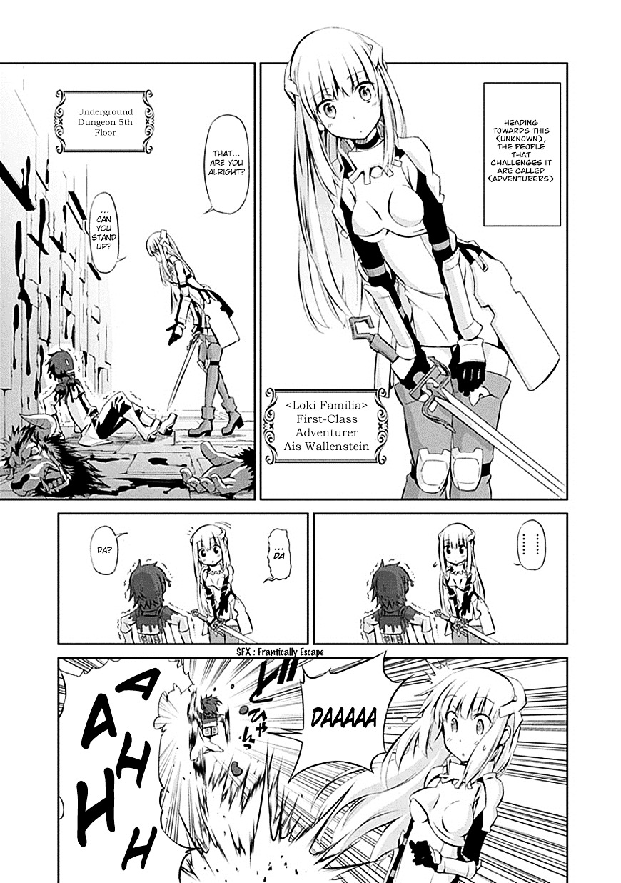 Dungeon ni Deai o Motomeru no wa Machigatte Iru Darou ka Gaiden - Sword Oratoria Chapter 1 page 4 - Chapter 1 :