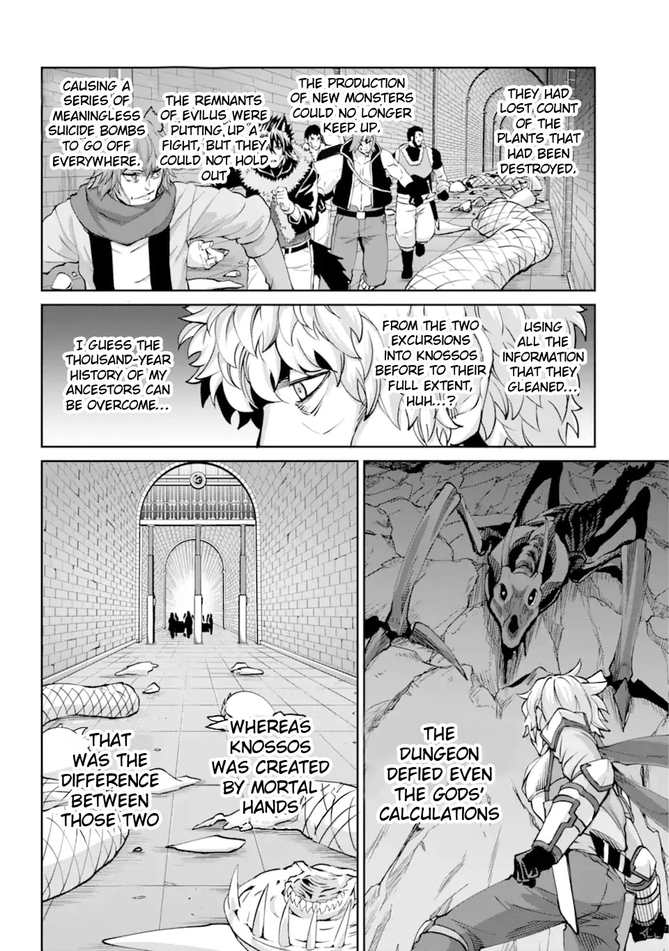 Dungeon ni Deai o Motomeru no wa Machigatte Iru Darou ka Gaiden - Sword Oratoria Chapter 102 page 37 - Chapter 102: Attack on Knossos