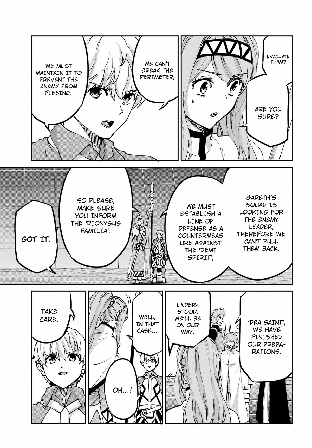 Dungeon ni Deai o Motomeru no wa Machigatte Iru Darou ka Gaiden - Sword Oratoria Chapter 106 page 28 - Chapter 106: Countdown