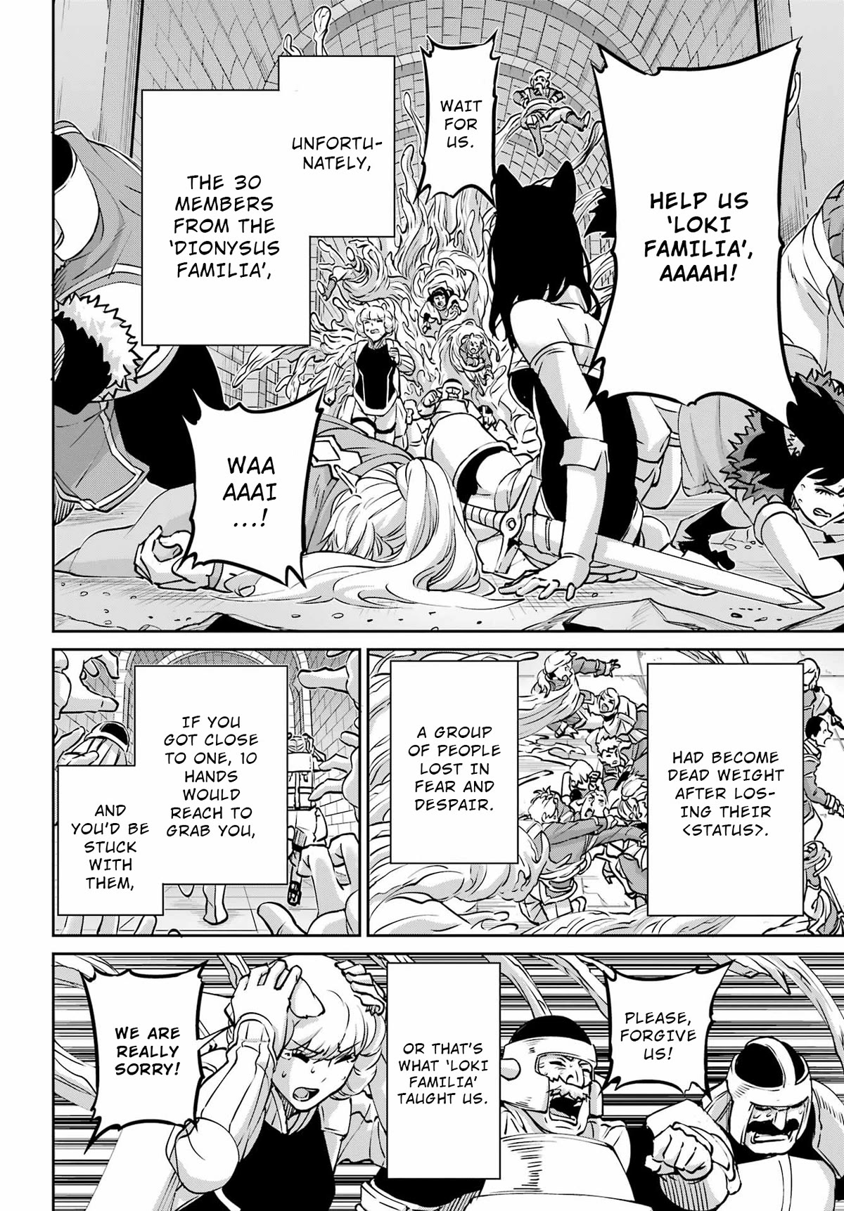 Dungeon ni Deai o Motomeru no wa Machigatte Iru Darou ka Gaiden - Sword Oratoria Chapter 108 page 35 - Chapter 108: The Greed